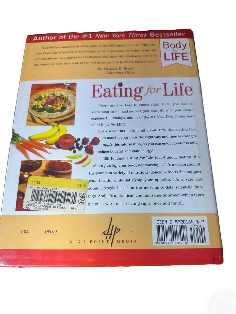 Eating for Life Cookbook – Pre‑Owned, Excellent Condition